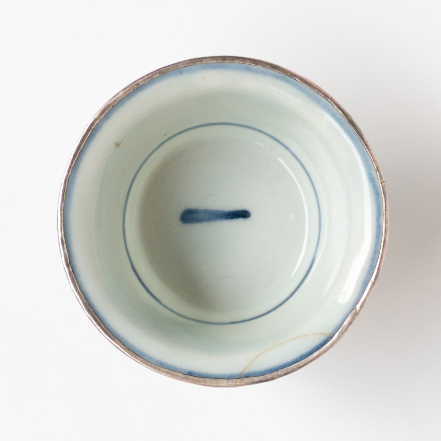 60ml Ming Dynasty Dragon Teacup (Silver repair)