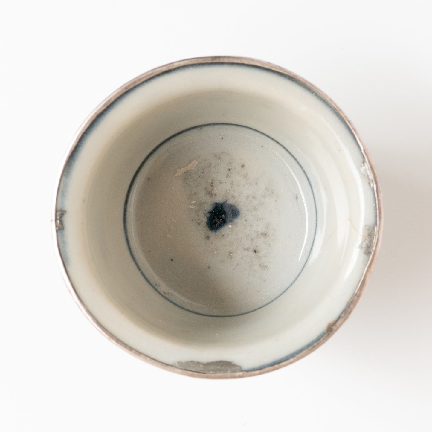 65ml Ming Dynasty Teacup (Silver repair)