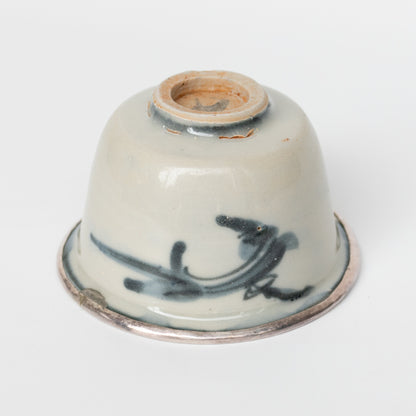 65ml Ming Dynasty Teacup (Silver repair)