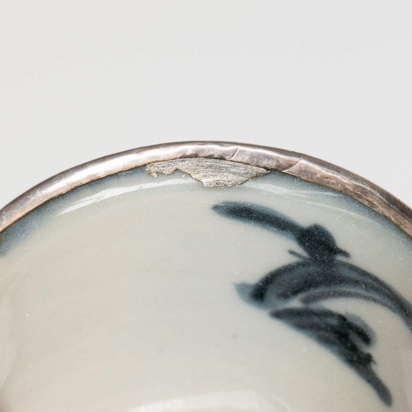 65ml Ming Dynasty Teacup (Silver repair)