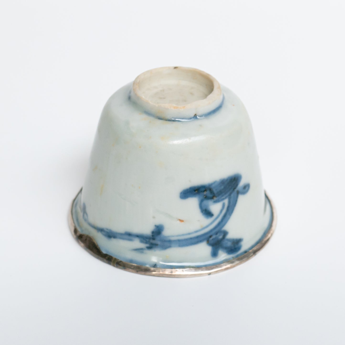 50ml Ming Dynasty Dragon Teacup (Silver repair)