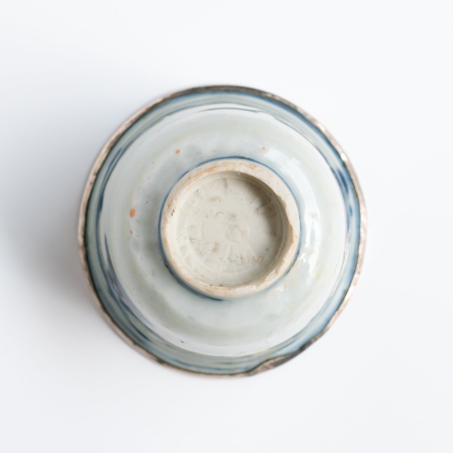 50ml Ming Dynasty Dragon Teacup (Silver repair)