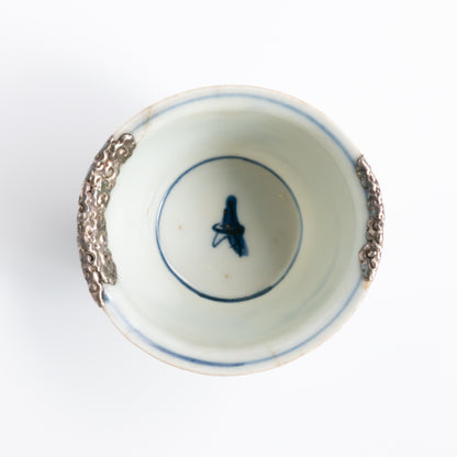 110ml Ming Dynasty Dragon Teacup (Silver repair)