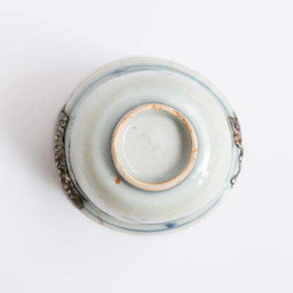 110ml Ming Dynasty Dragon Teacup (Silver repair)