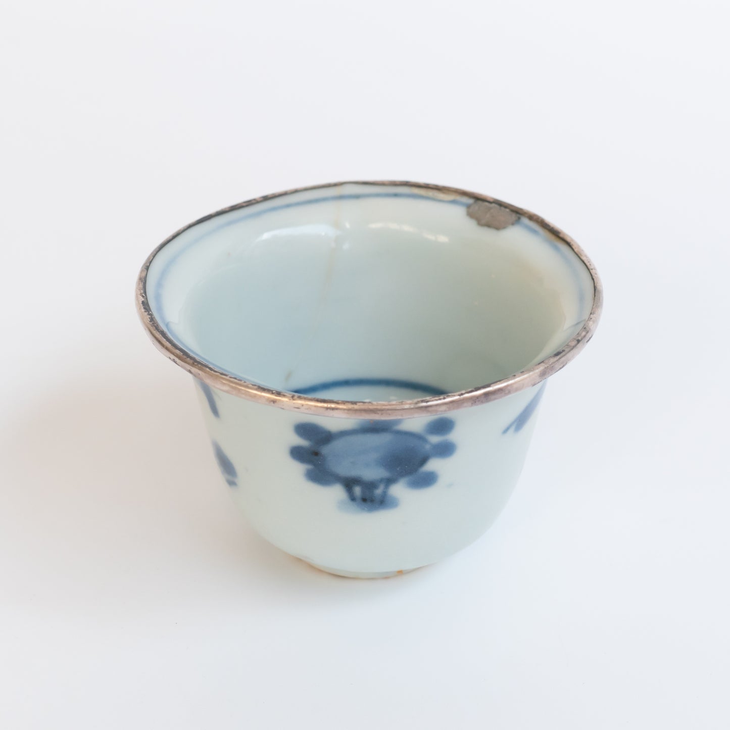 45ml Ming Dynasty Teacup (Silver repair)