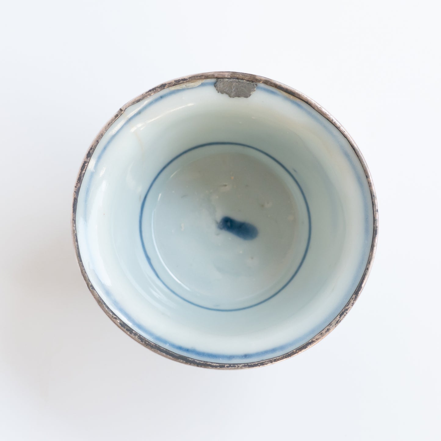 45ml Ming Dynasty Teacup (Silver repair)