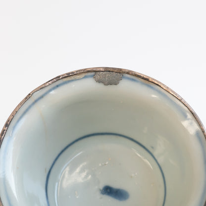 45ml Ming Dynasty Teacup (Silver repair)