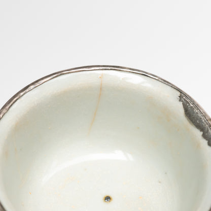 80ml Ming Dynasty Cherry Blossom Teacup (Silver repair)