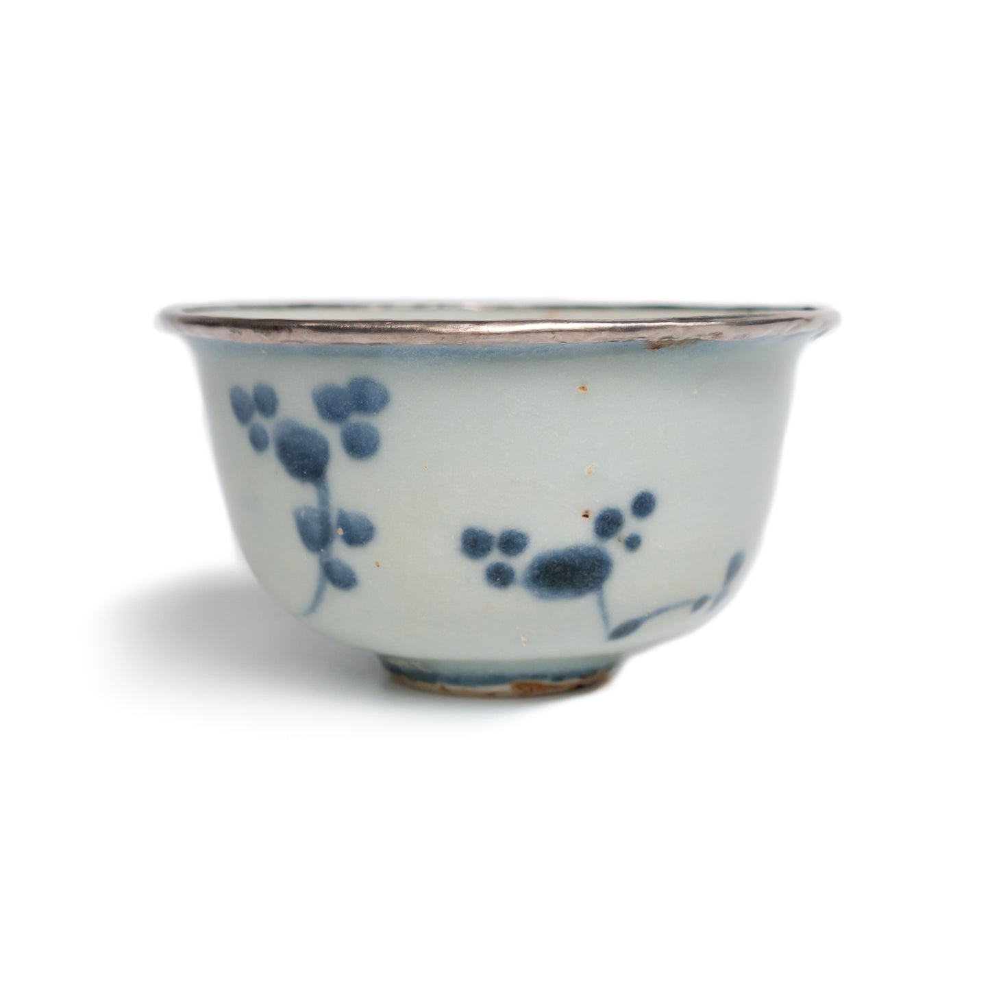 80ml Ming Dynasty Cherry Blossom Teacup (Silver repair)