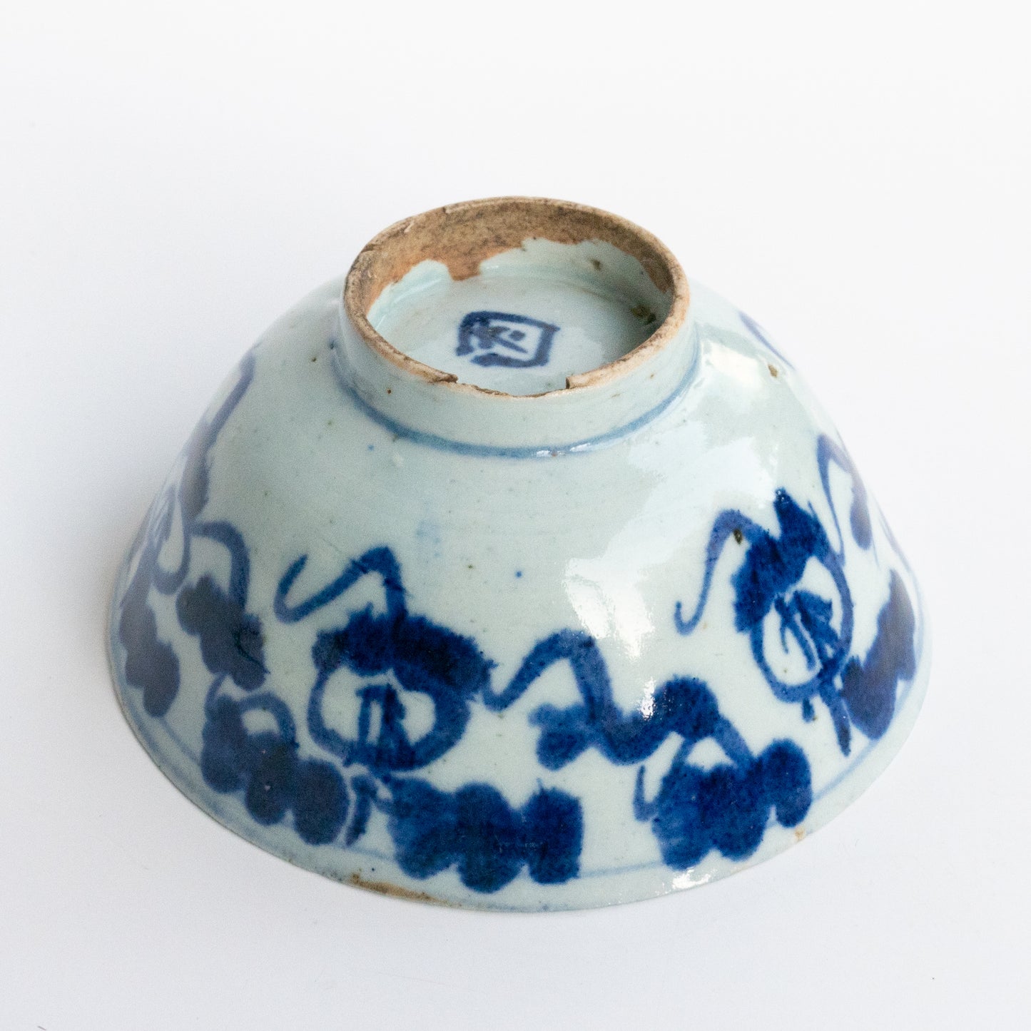 200ml Qing Dynasty Blue and White Teacup