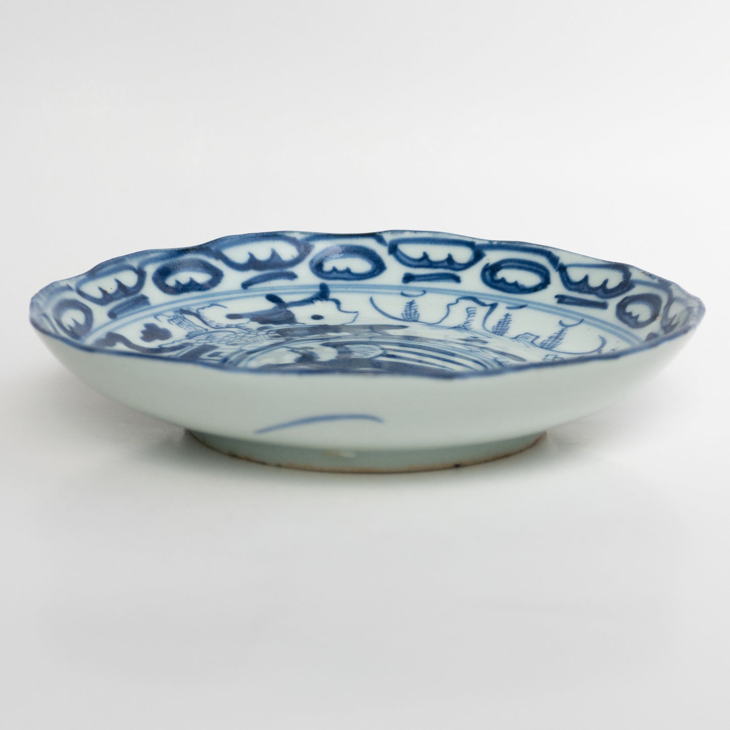16.8 cm Qing Dynasty Bird Plate I