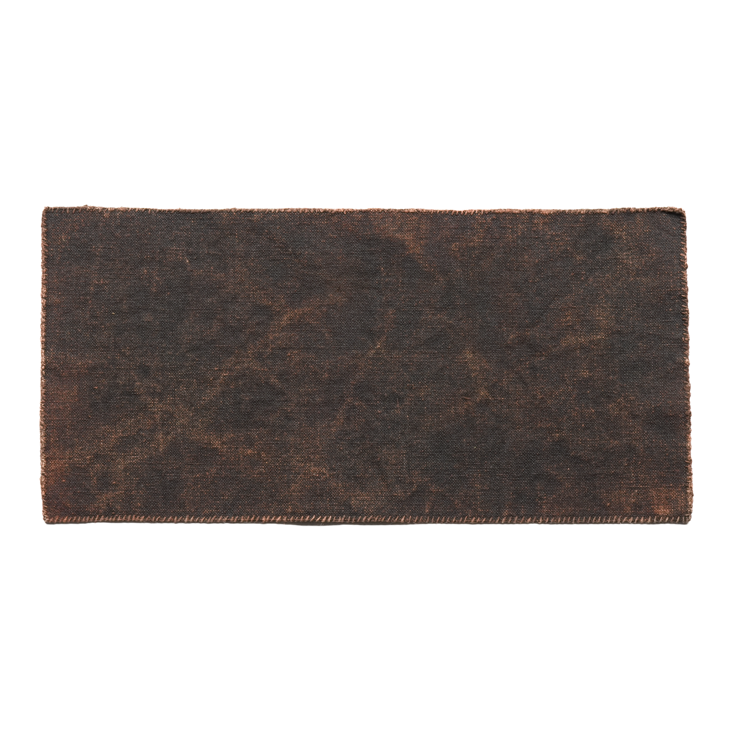 Hand-stitched Persimmon Dyed Tea Mat (Small)