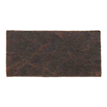 Hand-stitched Persimmon Dyed Tea Mat (Small)