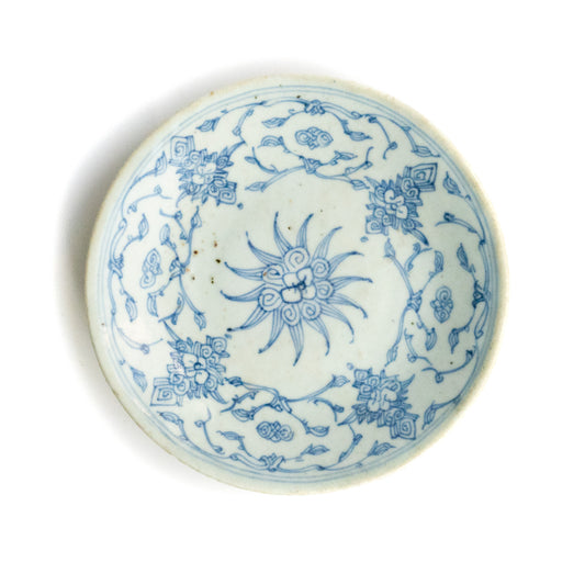 Qing Dynasty Plate Sun Flower I