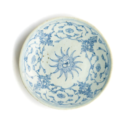 Qing Dynasty Plate Sun Flower I