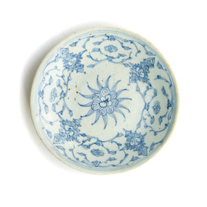 Qing Dynasty Plate Sun Flower I